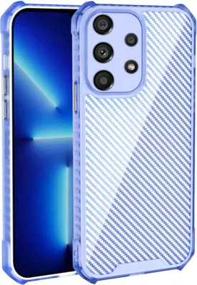 Obrázek produktu pro Pro Samsung Galaxy A53 5G Shock Carbon TPU Silicone Cases Kryt mobilního telefonu Blue Case