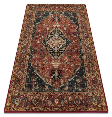 Imagen del producto de Alfombra de lana SUPERIOR Kasim marco rubí rojo 200x300 cm