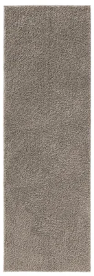 Produktbild von Waschbarer Hochflorteppich Soho Hellgrau 70x200 cm Wohnzimmer Läufer Rutschfest Waschbar Hochflor benuta Flauschig Plüsch Shaggy Weich