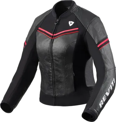 Image de Revit Median blouson en cuir pour femme, noir/rose, 38