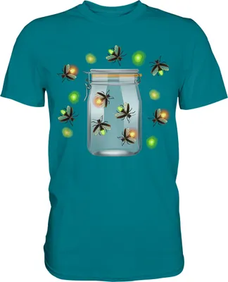 Produktbild von Glühwürmchen Camping T-Shirt – Diva Blue / M