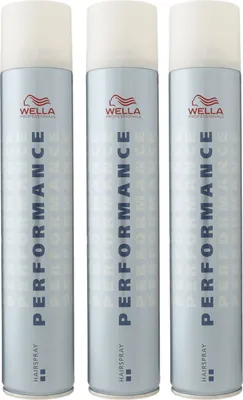 Zdjęcie produktu dla Zestaw lakierów do włosów Wella Performance 3 x 500 ml ekstra mocne utrwalenie