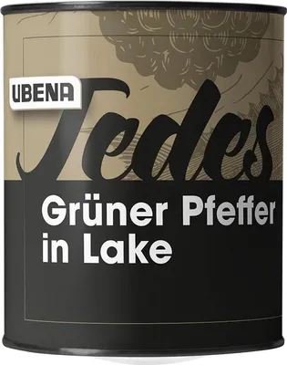 Produktbild von Ubena Grüner Pfeffer eingelegt geeignet für Steaks Soßen 500g