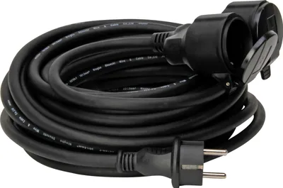 Immagine prodotto di KOPP 145211048 Cavo di prolunga 16 A nero 10 m adatto per uso esterno