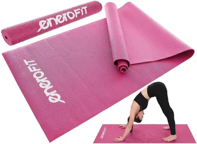 Obrázok produktu pre Protišmyková podložka na cvičenie jogy 173X61X0,3 cm ružová ENERO FIT