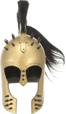 Immagine prodotto di vidaXL Elmo da Guerriero Greco Replica Antica per LARP Ottone Acciaio