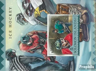 Produktbild von Briefmarken Salomoninseln 2016 Mi Block 528 (kompl. Ausg.) postfrisch Eishockey