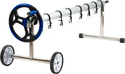 Produktbild von Zelsius fahrbares Edelstahl Aufrollsystem für Pool Planen von 300 - 570 cm