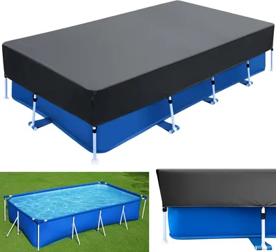 Produktbild von Pool Abdeckung Rechteckig 400 x 210 cm Pool Abdeckplane Frame