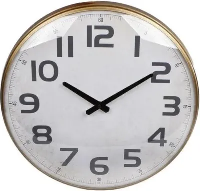Image de Horloge murale Dresden 43x6.5x43 cm Laiton/métal