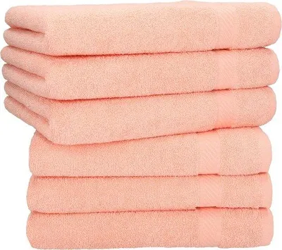 Produktbild von Trockenhandtuch-Set, 6er, 50x100 cm, 100% Baumwolle, schnell trocknend, leicht, ideal für Sport, Strand, Reisen, Apfelgrün