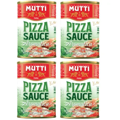 Produktbild von Mutti Pizza Sauce aus sonnengereiften gewürzte Tomaten 400g 4er Pack