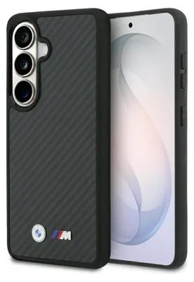 Immagine prodotto di Custodia BMW Galaxy S26 effetto carbonio nero Logo MagSafe in metallo