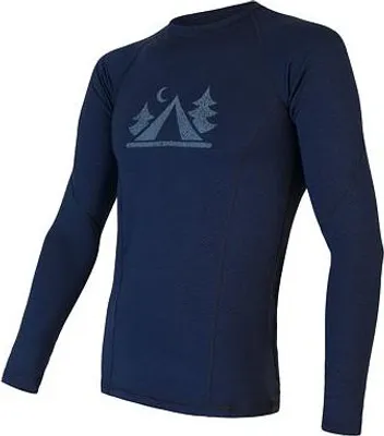 Produktbild von T-Shirt Sensor Merino DF Camp – Herren langärmelig dunkelblau größe 2XL 21200023-04