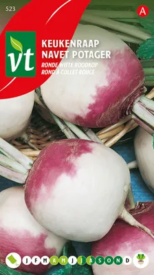 Produktbild von Küchenrübe Rund Weiß Rotkopf Samen - Ca. 6 gr | VT_523