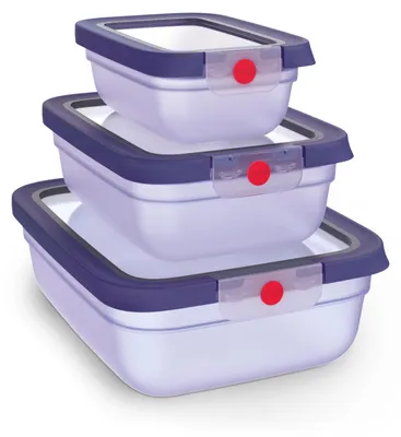 Productafbeelding van EMSA oneClick N1230400, Doos, Rechthoekig, Paars, Transparant, Polypropyleen (PP), Polypropyleen (PP) / thermoplastisch elastomeer (TPE), Duitsland