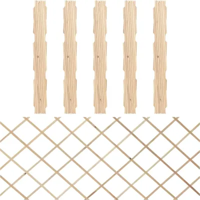 Obrázek produktu pro Trelážové ploty 5 ks masivní jedlové dřevo 180 x 80 cm