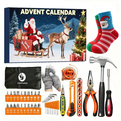 Image de Calendrier de l'Avent 2025 : outils - Coffret de 24 pièces