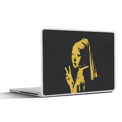 Produktbild von MuchoWow® Laptop Aufkleber Sticker Cover Das Mädchen mit dem Perlenohrring - Vermeer - Frieden 30x21 cm - Sticker für Laptop - Selbstklebend