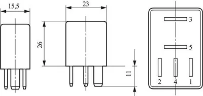 Obrázek produktu pro "BOSCH relé výstražných blikačů relé blinkrů 0 332 207 300 3165141805642