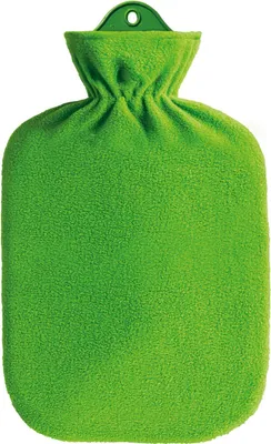 Produktbild von Wärmflasche 2,0 l, grün Fleecebezug