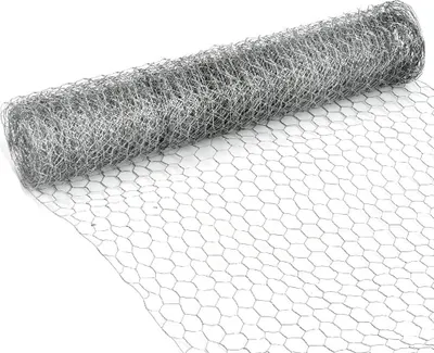 Produktbild von 5 Meter Kippengaas - Verzinktes Sechseckgitter - Kaninchen Tierzaun - Metallgartenzaun - Zaun für Gartenarbeiten - DIY Bastelarbeiten - Wohnaccessoires