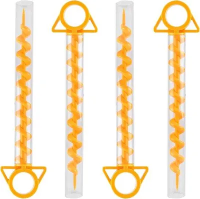Produktbild von Set aus 4 Schraubenziehern für Camping und Strand - 29 cm - Gelb