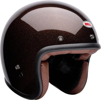 Immagine prodotto di Casco jet Bell Custom 500 Flake, marrone scuro, taglia S (55/56)