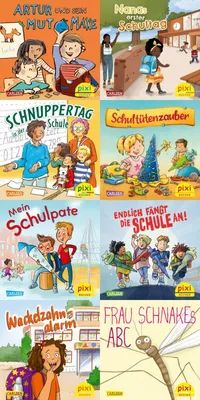 Produktbild von Pixi-Box 304: In die Schule mit Pixi (8x8 Exemplare)