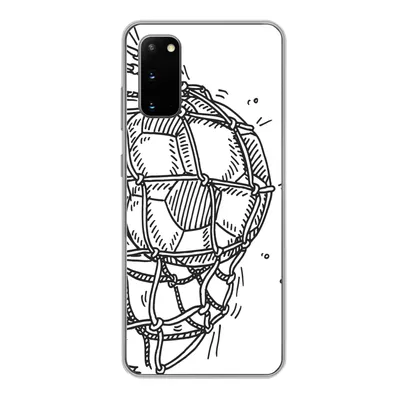 Produktbild von MuchoWow® Handyhülle Schutzhülle Hülle für Samsung Galaxy S20 Eine Illustration eines Fußballschusses ins Tor - Jungen - Mädchen - Kinder Silikon Softcase Handy Hülle - Bild