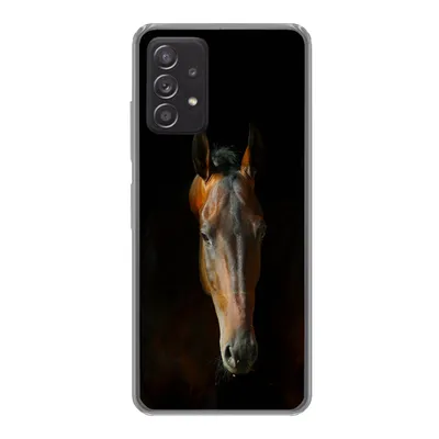 Produktbild von MuchoWow® Handyhülle Schutzhülle Hülle für Samsung Galaxy A53 5G Pferde - Tiere - Braun Silikon Softcase Handy Hülle - Schutzabdeckung