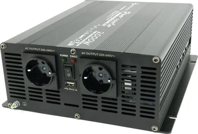 Produktbild von Spannungswandler 24V 230V schwarz Mod. Sinus Wechselrichter: 2000 W