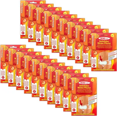 Produktbild von 20 Stück Natürliche Wärmepflaster Regelschmerzen Wärmepads Schmerzpflaster Unterleib