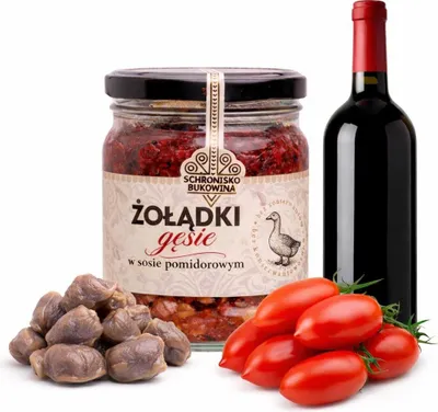 Zdjęcie produktu dla Żołądki gęsie 380 g w sosie - Schronisko Bukowina
