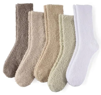 Produktbild von Kuschelsocken Damen Warme Socken 5er-Set EU 35-43 Korallenfleece