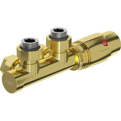 Zdjęcie produktu dla Mexen G00 zestaw termostatyczny kątowy złoty DN50, W907-900-50