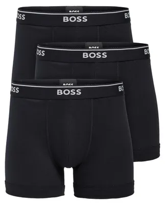 Productafbeelding van BOSS Heren boxershorts, 3-pack, model Bm 10146061 07, retroshorts, zwart - midnight black, maat L (EU)