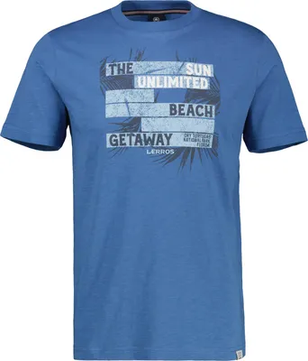 Produktbild von LERROS T-Shirt aus Jersey-Baumwolle mit Rundhalsausschnitt und Brustprint