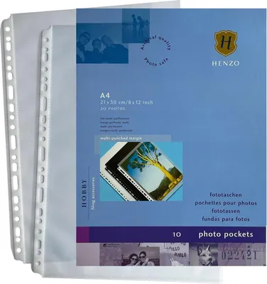 Produktbild von Henzo Photo pockets 2xA4, Transparent
