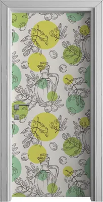 Produktbild von Tür Selbstklebende 90x210 cm Türfolie Türtapete Klebefolie - bottle of olive oil