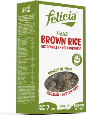 Zdjęcie produktu dla Felicia Fusilli Z Brązowego Ryżu250G