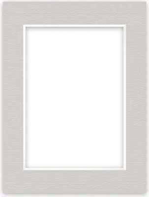 Produktbild von nielsen Conservation Passepartout 1,5 mm, Außenformat 30x40 cm für Bilder DIN A4, Kieselgrau mit Struktur
