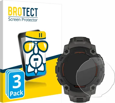 Produktbild von 3x BROTECT Schutzglas für Garmin Instinct E (45 mm) Schutzfolie Panzer Folie Glas Display Schutz klar