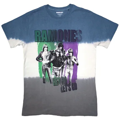 Produktbild von Ramones Hey Ho Retro (Wash Collection) Blue M T-Shirt