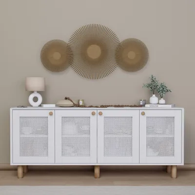 Produktbild von Skye Decor, Bohemian 1600-134, Konsole, Weiß, 100% MELAMINBESCHICHTETE SPANNPLATTE, 180 x 40 x 75 cm