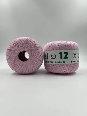Imagen del producto de Lana de algodón, 50 gramos, color rosa (10 ovillos)