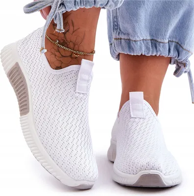 Produktbild von Damen Laufschuhe Sportschuhe Leichte Slip-On Freizeit Sneaker Kendi Weiß Gr.39