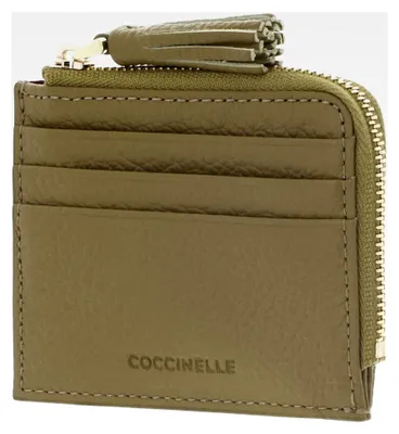 Produktbild von Kartenetui aus Leder mit Quaste, Kreditkartenhalter in Seagrass Khaki