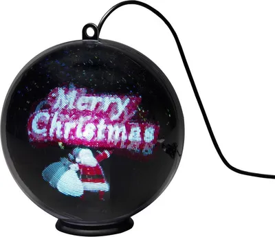 Produktbild von 3D Hologrammkugel Konstsmide Merry Christmas 64 LEDs Lichtfarbe bunt inkl. Timer