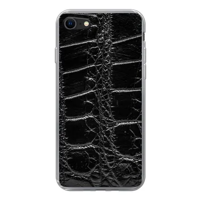 Produktbild von MuchoWow® Handyhülle Schutzhülle Hülle für iPhone SE 2022 Tiermuster - Krokodile - Leder Silikon Softcase Handy Hülle - Schutzhülle
